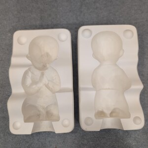 Praying Boy Mold R628 Ceramic Plaster Resin Casting Doll Figure image 2