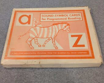 Cartes son-symbole vintage 1968 Sullivan Associates Program McGraw-Hill Reading