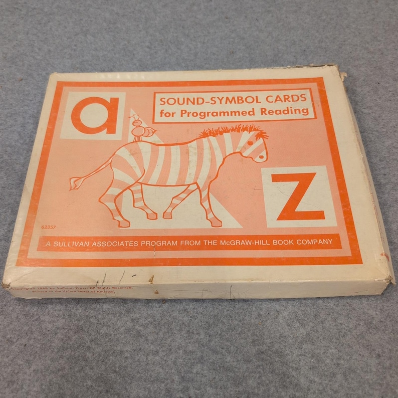 Vintage 1968 Sound-Symbol Cards Sullivan Associates Program McGraw-Hill Reading image 1