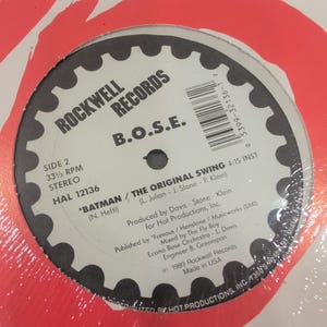 B.O.S.E. Batman The Original Swing 12" Vinylsingel Rockwell Records 1989 VG bild 4