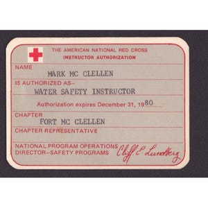 Vintage Alabama Red Cross Instructor Cards & Medical Self Help Training Lot 4pc image 3