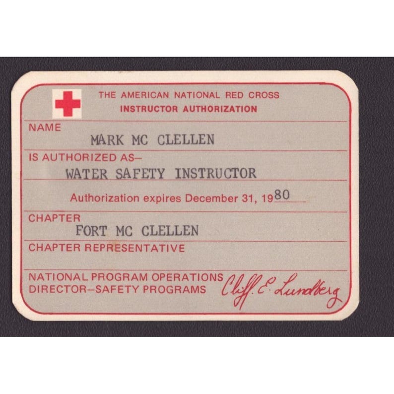 Vintage Alabama Red Cross Instructor Cards & Medical Self Help Training Lot 4pc image 3