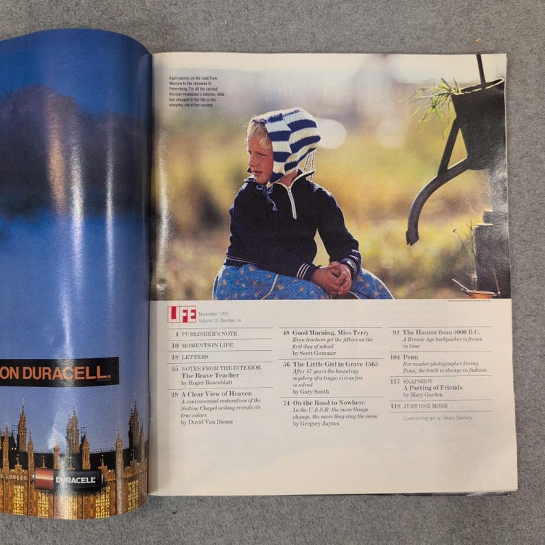 LIFE Magazine november 1991 Sixtijnse kapel Michelangelo Clear View of Heaven VG afbeelding 2