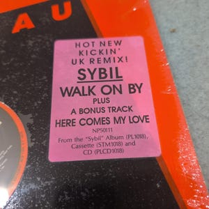 Sybil Walk On By 12" Vinyl Single 1989 Next Plateau NP50111 UK Remix VG+ zdjęcie 2