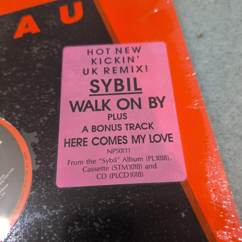 Sybil Walk On By 12" Vinyl Single 1989 Next Plateau NP50111 UK Remix VG+ zdjęcie 2
