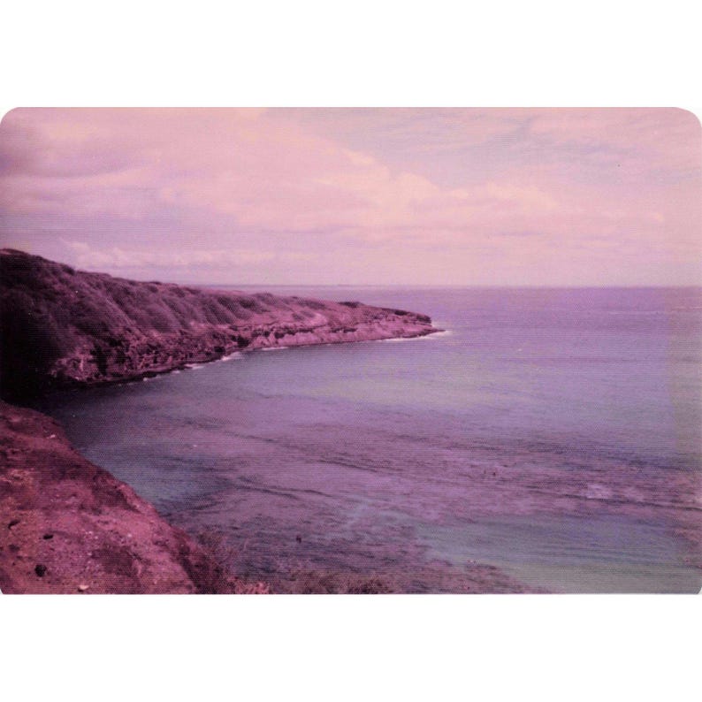 Vintage 1970s-80s Oahu Hawaii Hanauma Bay Koko Head Photos Lot of 3 image 2
