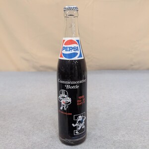 Vintage 1978 Pepsi Iowa vs Iowa State Football Commemorative Bottle 16oz Full image 2