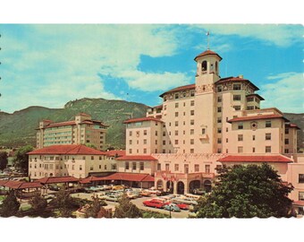 Broadmoor Hotel Colorado Springs CO Chrome Postcard Dexter Press Sanborn Unposte