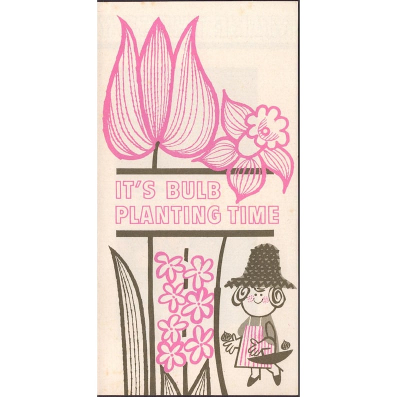 Vintage Macon Georgia Feed & Seed Store Bulb Planting Pamphlet Dutch Tulip Ad image 1