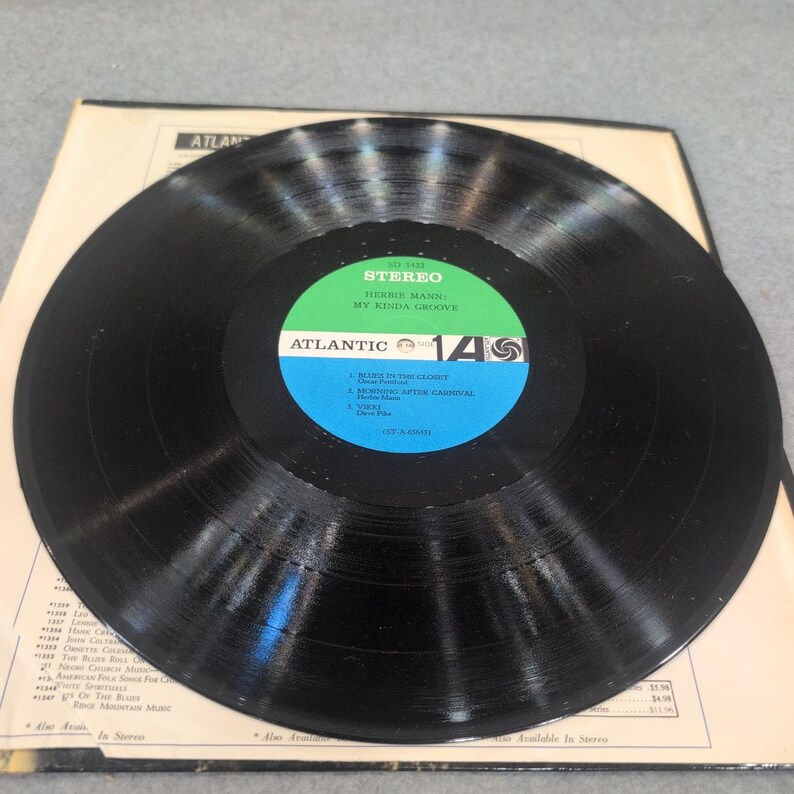 Herbie Mann My Kinda Groove Vinyl LP Atlantic SD 1433 Stereo Jazz Record image 3