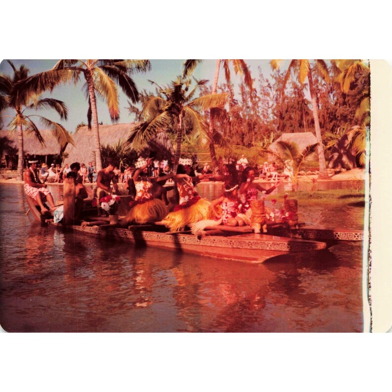 Vintage 1970s Polynesian Cultural Center Hawaii Canoe Pageant Photo Lot of 16 image 14