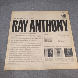Ray Anthony Smash Hits of '63 Vinyl LP Capitol STK 83699 German Import Jazz Pop image 2