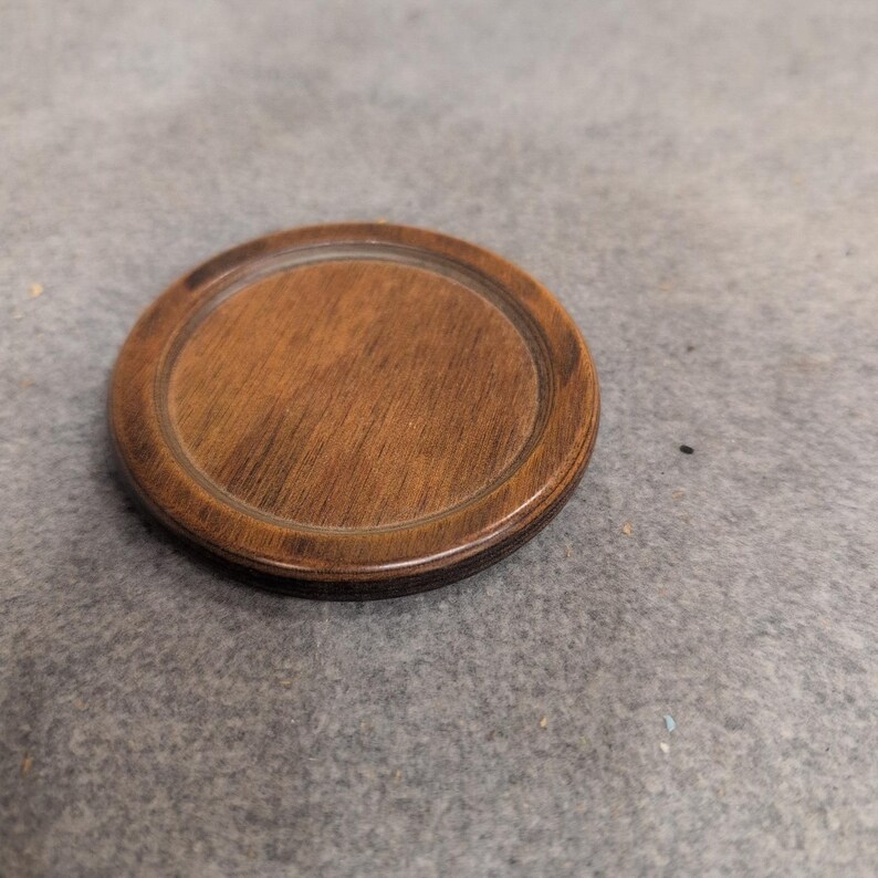 Oneida Carefree Collection Stainless Steel Sauce Bowl with Wood Coaster 8056 image 4