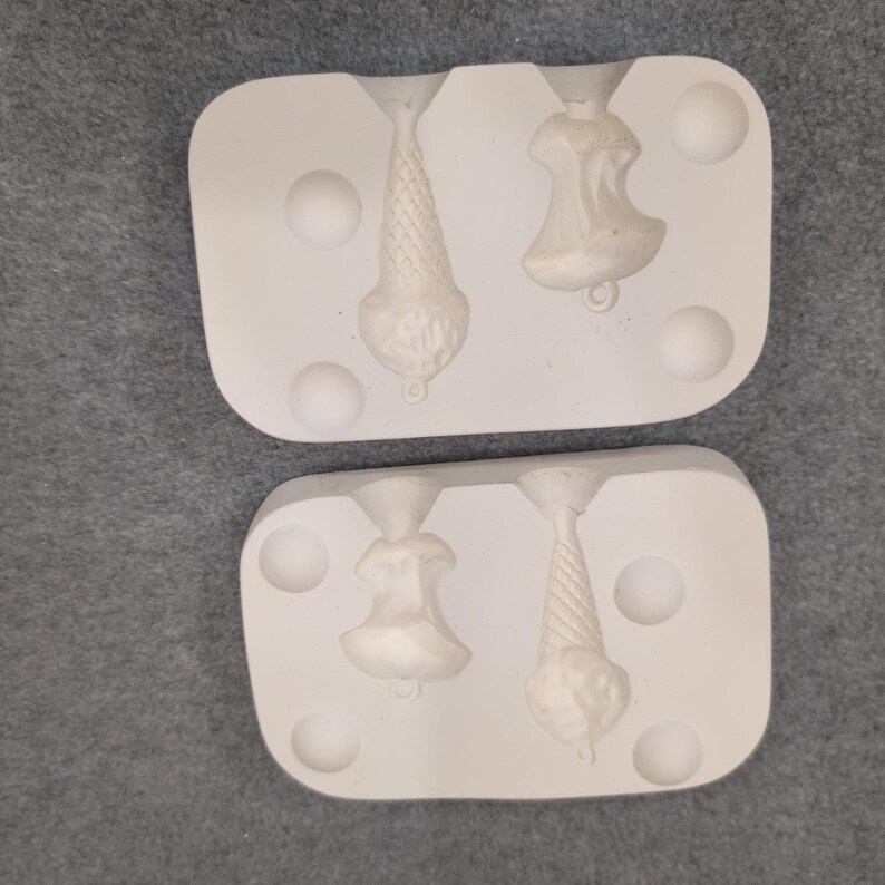 Mini Max Molds 52 Resin Casting Mold Apple Ice Cream Cone Christmas Ornaments image 2