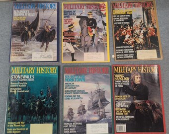 Military History Magazine 1995 Lot of 6 Issues Waterloo Yorktown Napoleon VG