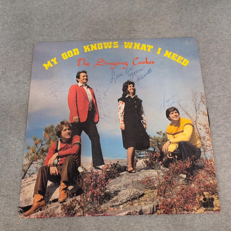 The Singing Cookes My God Knows What I Need Signed Vinyl LP Gospel 780117 image 1