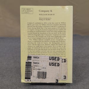 Company K by William March WWI Novel Library of Alabama Classics Paperback 1989 image 2