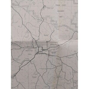 Mapa general de carreteras del condado de Barbour, Alabama, 29" x 18", Eufala Clayton, VTG 1983 imagen 4