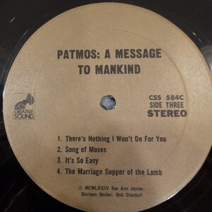 Patmos A Message To Mankind 2LP Vinyl Record 1974 Creative Sound CSS 584 VG image 7