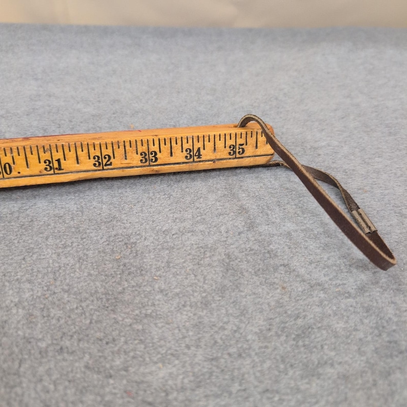 Vintage Joe Money Machinery Co Inc Alabama Advertising Wooden Yardstick Ruler image 10