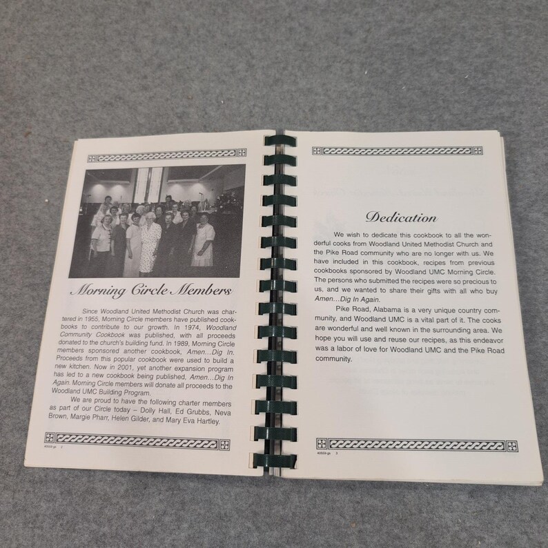 Amen... Dig In Again Woodland United Methodist Church Alabama Cookbook 2001 VG+ image 3