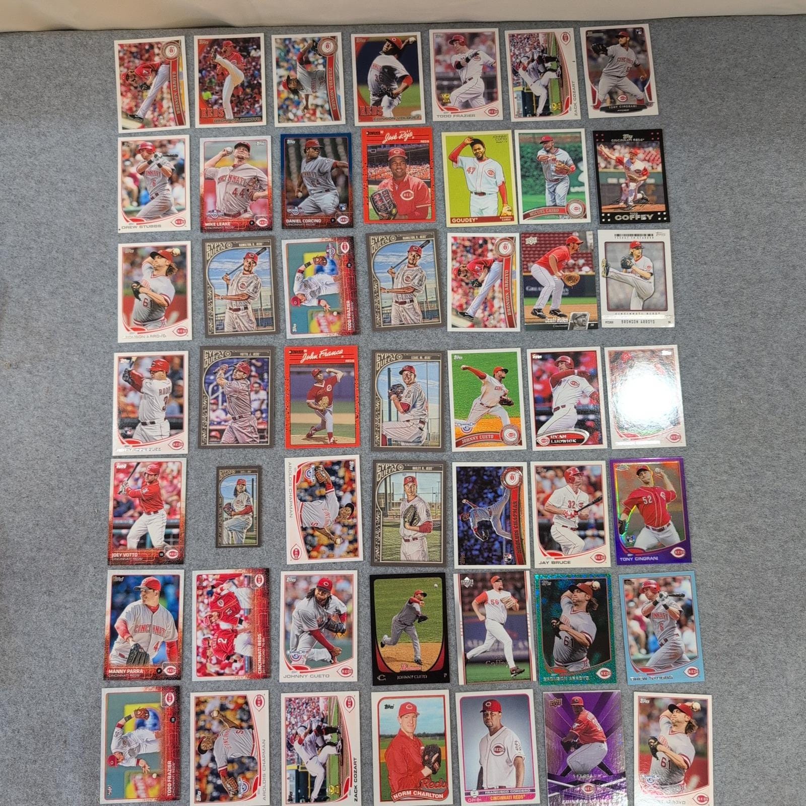 Lot of 49 Cincinnati Reds Baseball Cards Various Sets, Players, Years ...