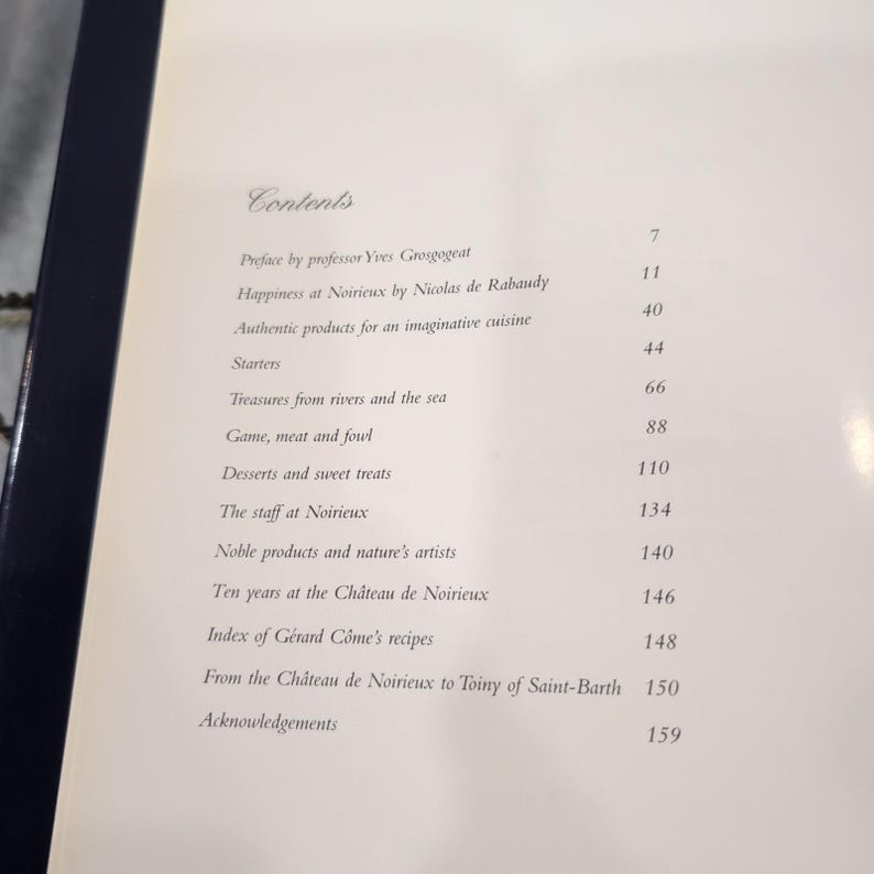 Chateau de Noirieux Cuisine and Art de Vivre Hardcover Cookbook Signed + Letter image 8
