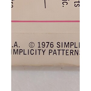 Vintage 1976 SIMPLECITY 7516 Stickerei Transfer Schnittmuster One Size Uncut Bild 3