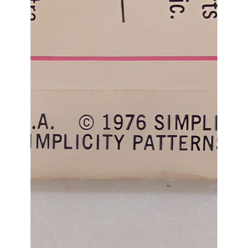 Vintage 1976 SIMPLECITY 7516 Stickerei Transfer Schnittmuster One Size Uncut Bild 3