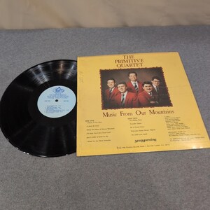 The Primitive Quartet Music From Our Mountains Vinyl LP Gospel 1986 NM-1790 image 2
