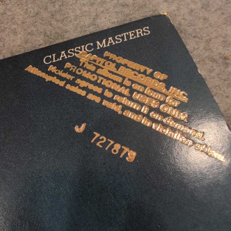 Ronnie Laws Classic Masters Vinyl LP 1984 Capitol ST-12375 Promo Gold Stamp VG image 2