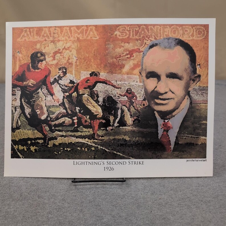 Jennifer Harwell Art History of Alabama Crimson Tide - Juego de 13 impresiones de fútbol imagen 6