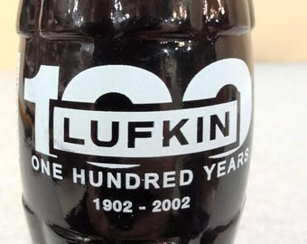 Coca-Cola Classic Lufkin 100 Years 1902-2002 Commemorative 8oz Glass Bottle