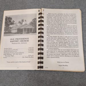Alte Vorsehung Täuferkirche Hackneyville, Alabama Geschichte Kochbuch-Rezepte Bild 3