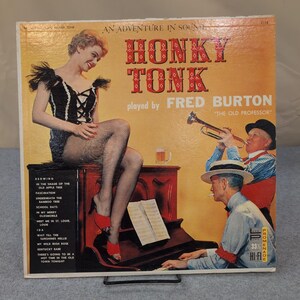 Fred Burton Honky Tonk vinyl LP Promenade 2118 The Old Professor Jazz Piano afbeelding 1