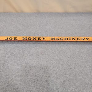 Vintage Joe Money Machinery Co Inc Alabama Advertising Wooden Yardstick Ruler image 9
