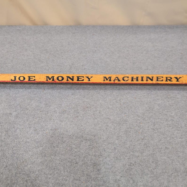 Vintage Joe Money Machinery Co Inc Alabama Advertising Wooden Yardstick Ruler image 9