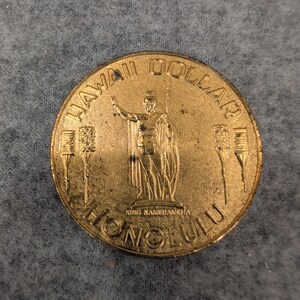 Hawaii Dollar Honolulu King Kamehameha Diamond Head Souvenir Coin Liberty House image 2