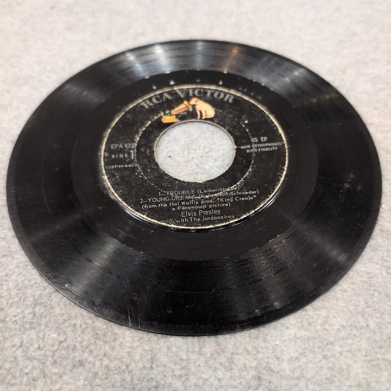 Elvis Presley King Creole Vol 1 45 EP Vinyl Record RCA Victor EPA-4321 1958 image 3