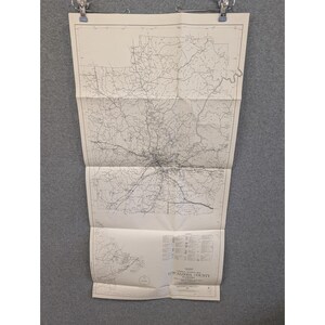 Mappa stradale generale d'epoca della contea di Tuscaloosa, Alabama, 1980, University Cottondale immagine 1
