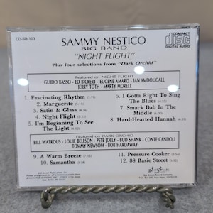 Sammy Nestico Big Band Night Flight CD Jazz 4 Bonus Tracks CD-SB-103 Sea Breeze image 2