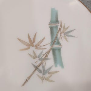 Noritake Oriental 6341 Bamboo Salad Plates and Saucers Set of 8 Japan Fine China image 5