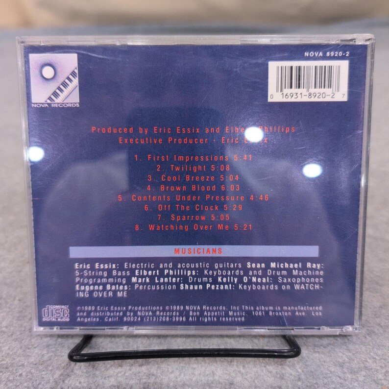 Eric Essix First Impressions CD 1989 Nova Records Contemporary Jazz Fusion image 2