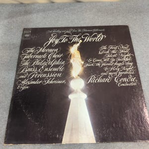Joy To The World Mormon Tabernacle Choir Philadelphia Brass Vinyl LP M 30077 image 1
