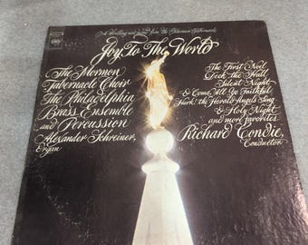 Joy To The World Mormon Tabernacle Choir Philadelphia Brass Vinyl LP M 30077
