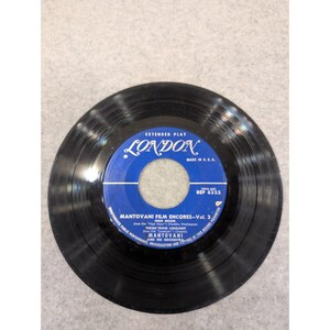 Mantovani Film Encores Vol 3 London Records BEP 6322 Vinilo EP de 7 pulgadas 45 RPM imagen 2