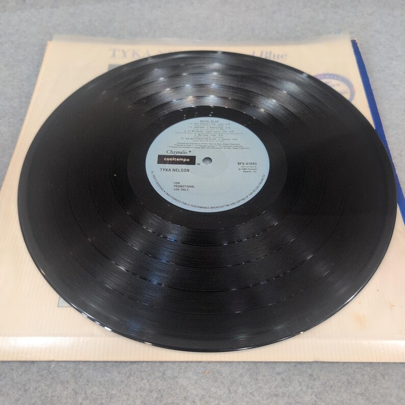 Tyka Nelson Royal Blue Vinyl LP 1988 Chrysalis BFV-41643 Promo Gold Stamp VG+ image 5