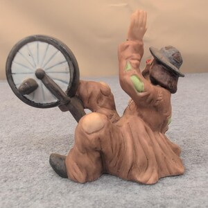 Emmett Kelly Jr Collectibles Porcelain Clown Figurine Riding Unicycle image 3