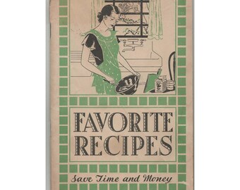 Vintage Lydia E Pinkham Favorite Recipes Booklet Medicine Advertising 1930s NRA