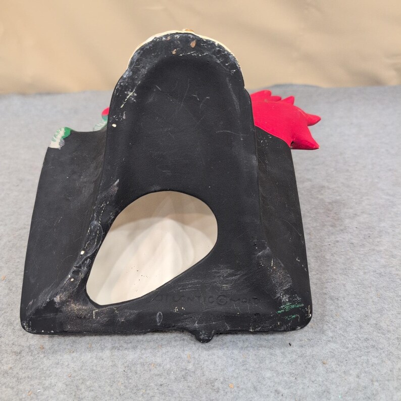 Atlantik Mould Vtg Keramik Krippenbuch Kerze Anzeige Erblicke das Lamm Gottes Bild 6